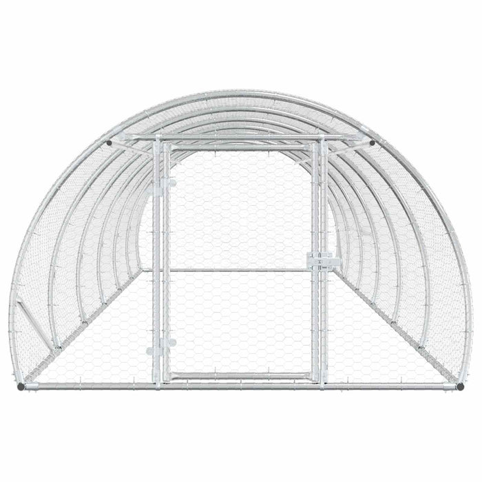 Căsuță pentru pui Argintiu 600 x 150 x 100 cm Oțel Galvanizat WALTI