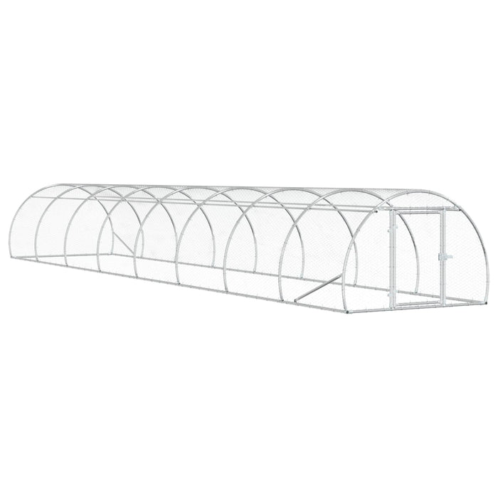 Căsuță pentru pui Argintiu 800 x 150 x 100 cm Oțel Galvanizat WALTI