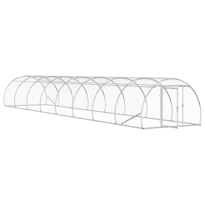 Căsuță pentru pui Argintiu 800 x 150 x 100 cm Oțel Galvanizat WALTI