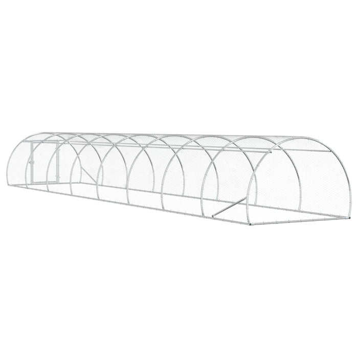 Căsuță pentru pui Argintiu 800 x 150 x 100 cm Oțel Galvanizat WALTI