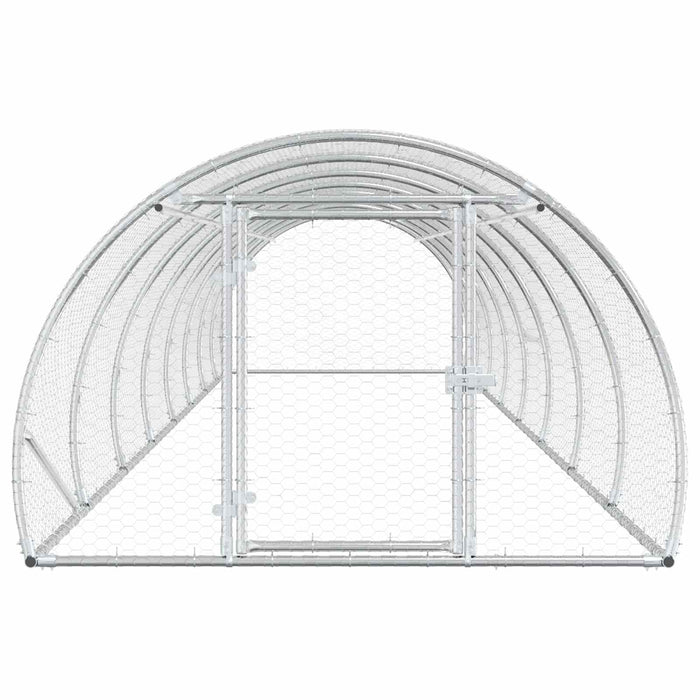 Căsuță pentru pui Argintiu 800 x 150 x 100 cm Oțel Galvanizat WALTI