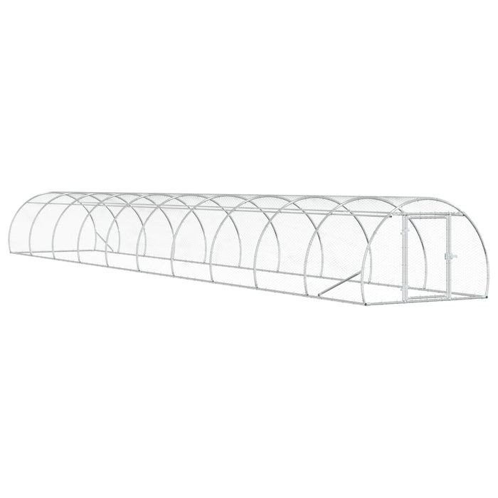 Căsuță pentru pui Argintiu 1000 x 150 x 100 cm Oțel Galvanizat WALTI