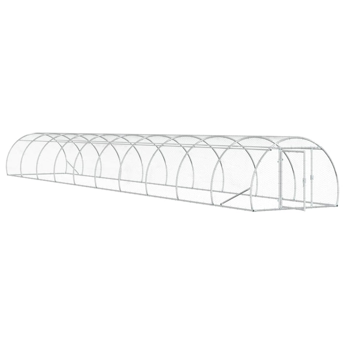 Căsuță pentru pui Argintiu 1000 x 150 x 100 cm Oțel Galvanizat WALTI