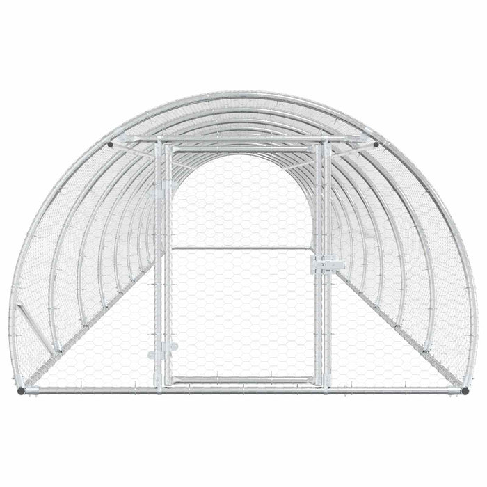 Căsuță pentru pui Argintiu 1000 x 150 x 100 cm Oțel Galvanizat WALTI