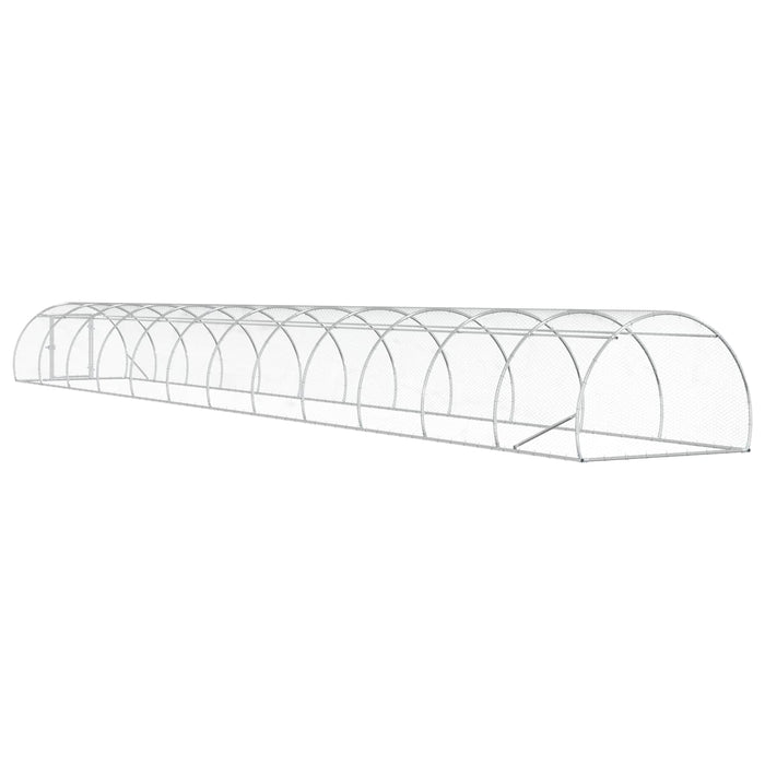 Căsuță pentru pui Argintiu 1200 x 150 x 100 cm Oțel Galvanizat WALTI