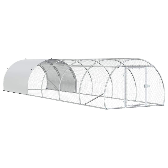 Căsuță pentru pui Argintiu 600 x 150 x 100 cm Oțel Galvanizat WALTI