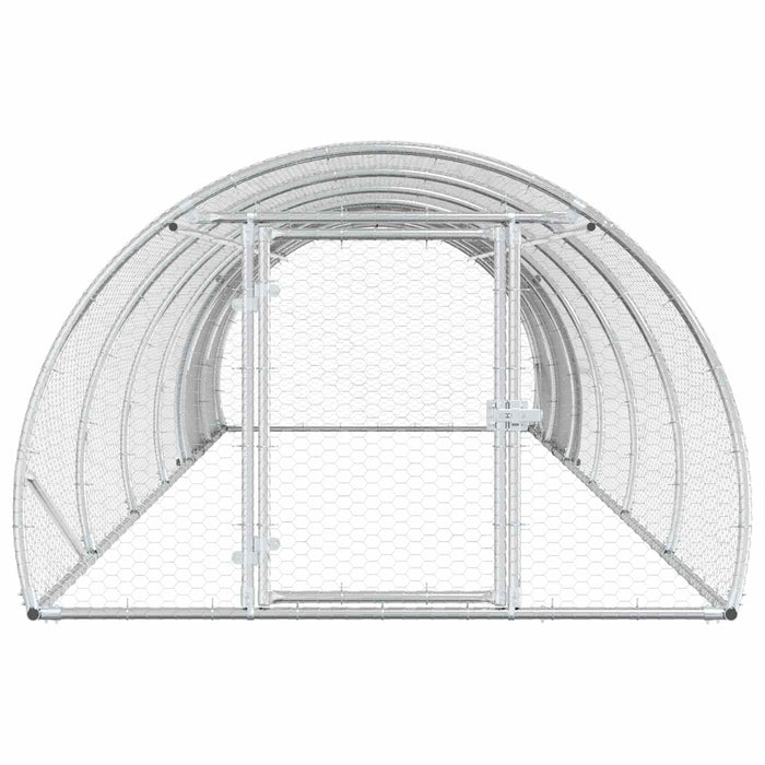 Căsuță pentru pui Argintiu 600 x 150 x 100 cm Oțel Galvanizat WALTI