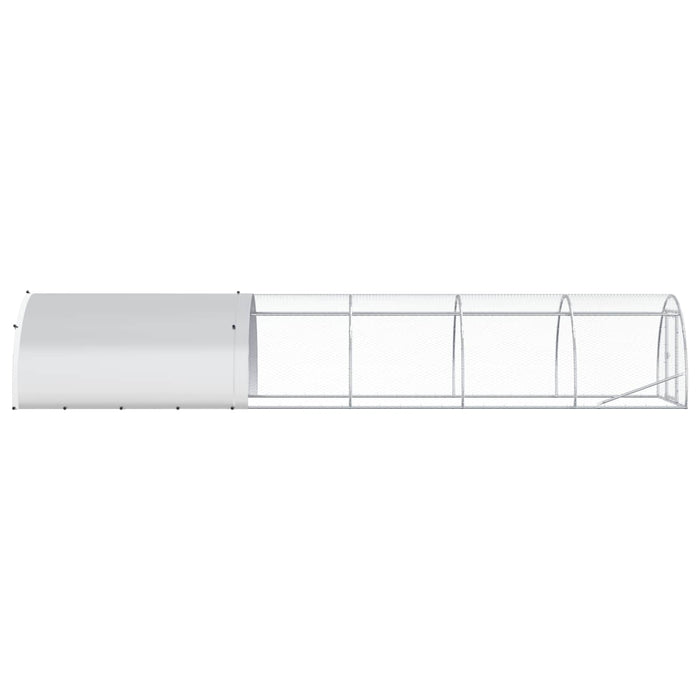 Căsuță pentru pui Argintiu 600 x 150 x 100 cm Oțel Galvanizat WALTI