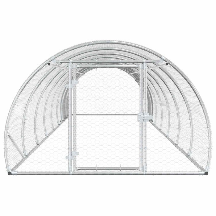 Căsuță pentru pui Argintiu 800 x 150 x 100 cm Oțel Galvanizat WALTI