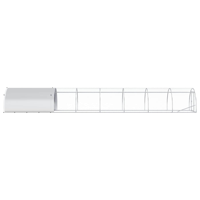 Căsuță pentru pui Argintiu 800 x 150 x 100 cm Oțel Galvanizat WALTI