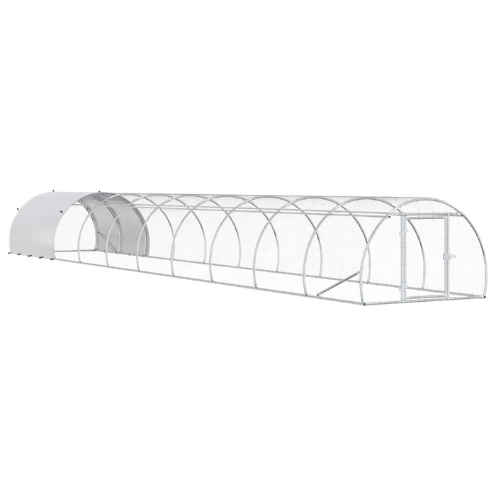 Căsuță pentru pui Argintiu 1000 x 150 x 100 cm Oțel Galvanizat WALTI