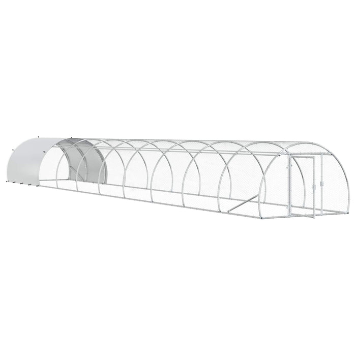 Căsuță pentru pui Argintiu 1000 x 150 x 100 cm Oțel Galvanizat WALTI