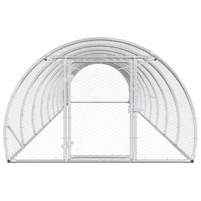 Căsuță pentru pui Argintiu 1000 x 150 x 100 cm Oțel Galvanizat WALTI