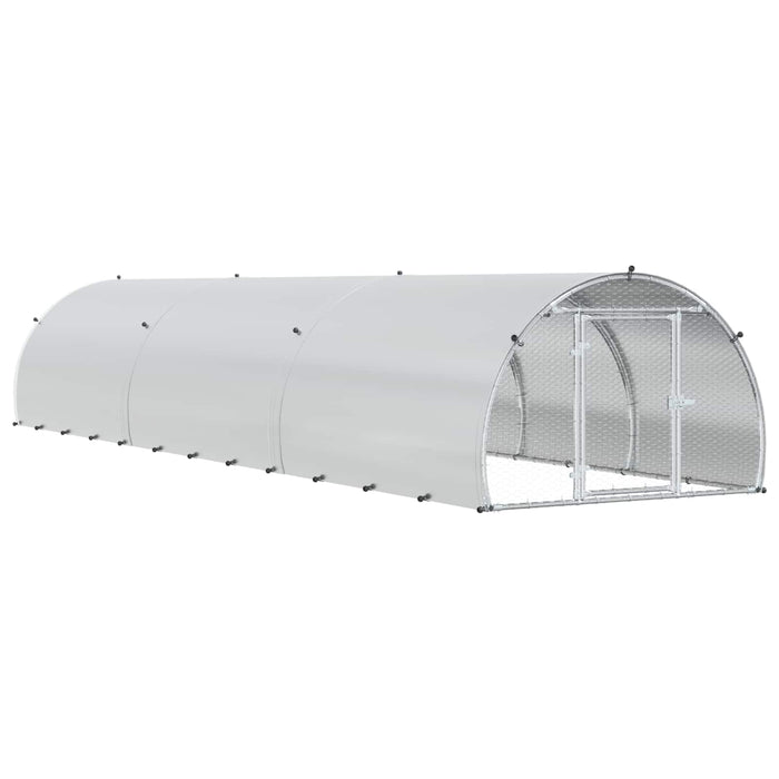 Căsuță pentru pui Argintiu 600 x 150 x 100 cm Oțel Galvanizat WALTI