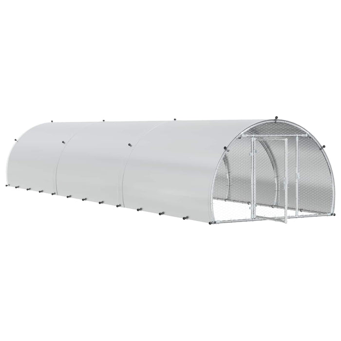 Căsuță pentru pui Argintiu 600 x 150 x 100 cm Oțel Galvanizat WALTI
