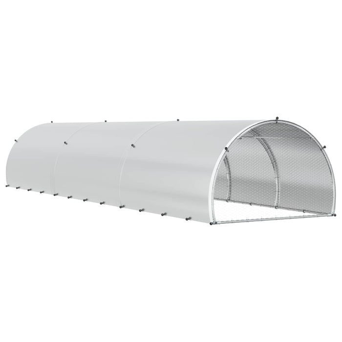 Căsuță pentru pui Argintiu 600 x 150 x 100 cm Oțel Galvanizat WALTI