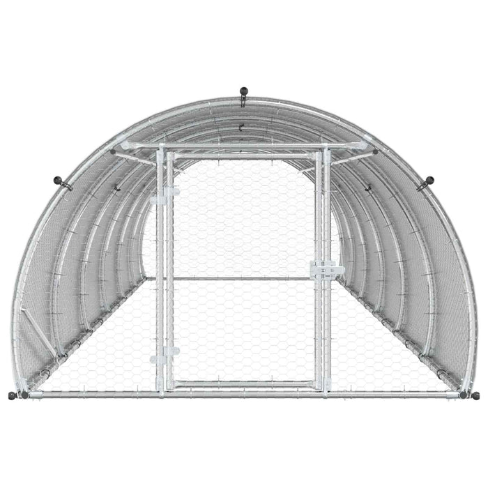 Căsuță pentru pui Argintiu 600 x 150 x 100 cm Oțel Galvanizat WALTI