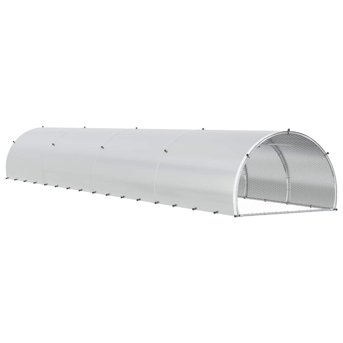Căsuță pentru pui Argintiu 800 x 150 x 100 cm Oțel Galvanizat WALTI