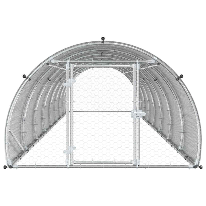 Căsuță pentru pui Argintiu 800 x 150 x 100 cm Oțel Galvanizat WALTI