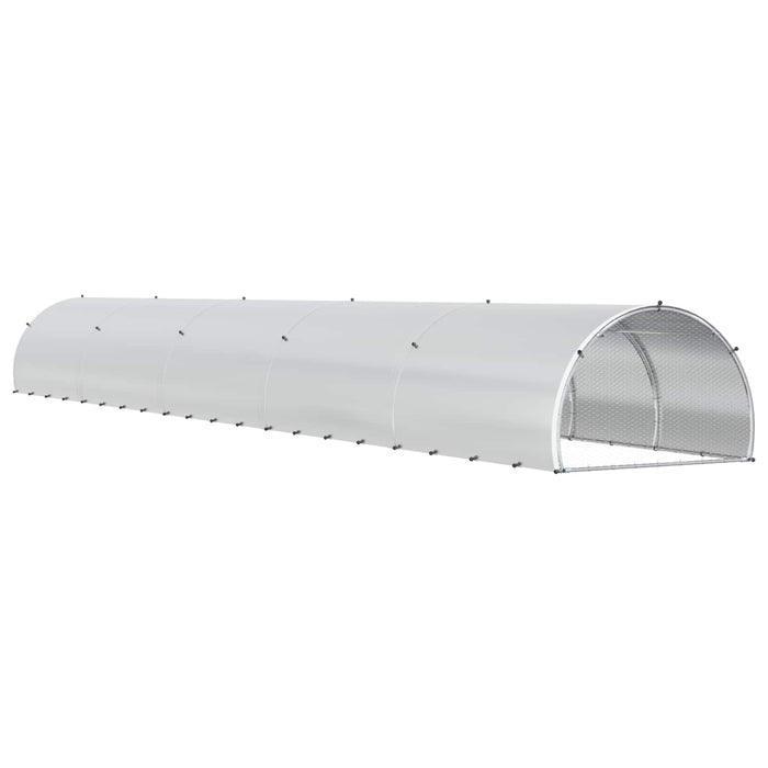 Căsuță pentru pui Argintiu 1000 x 150 x 100 cm Oțel Galvanizat WALTI