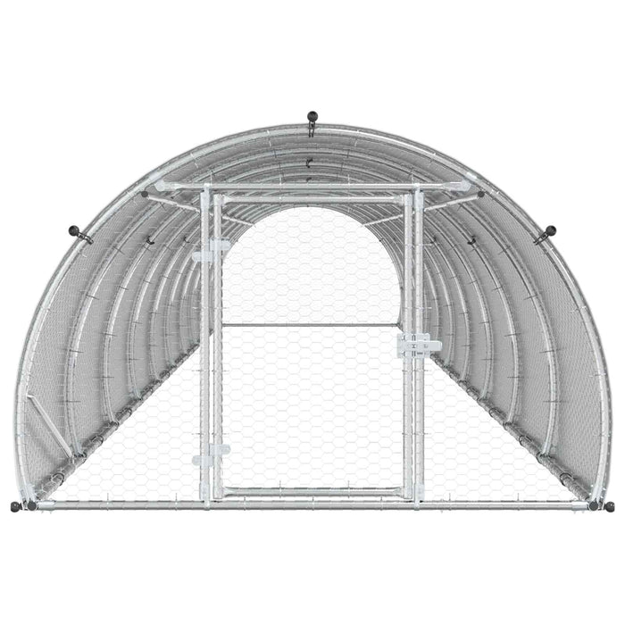 Căsuță pentru pui Argintiu 1000 x 150 x 100 cm Oțel Galvanizat WALTI