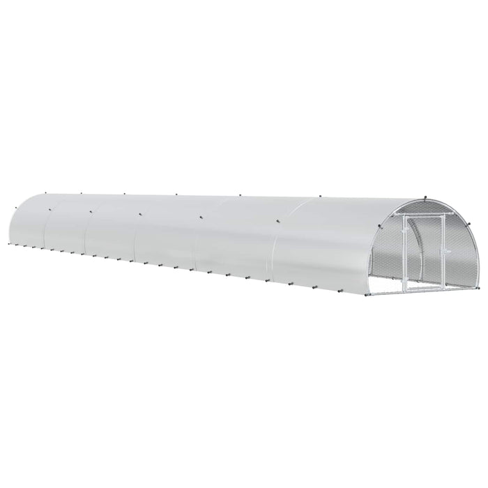 Căsuță pentru pui Argintiu 1200 x 150 x 100 cm Oțel Galvanizat WALTI