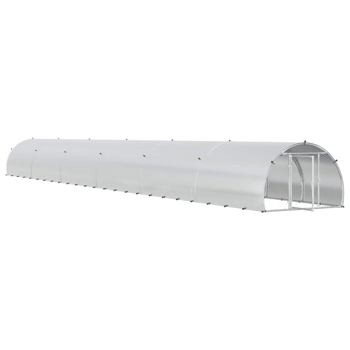 Căsuță pentru pui Argintiu 1200 x 150 x 100 cm Oțel Galvanizat WALTI