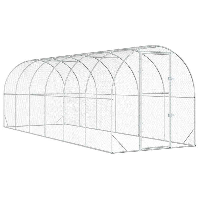 Căsuță pentru pui Argintiu 600 x 200 x 200 cm Oțel Galvanizat WALTI