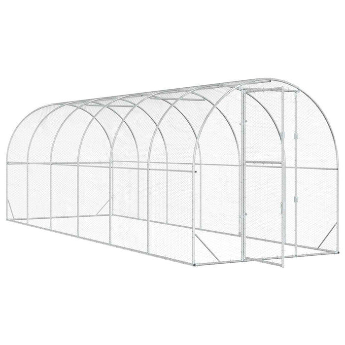 Căsuță pentru pui Argintiu 600 x 200 x 200 cm Oțel Galvanizat WALTI