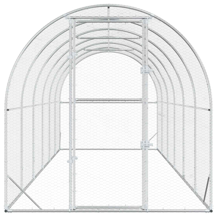 Căsuță pentru pui Argintiu 600 x 200 x 200 cm Oțel Galvanizat WALTI