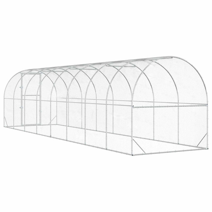 Căsuță pentru pui Argintiu 800 x 200 x 200 cm Oțel Galvanizat WALTI