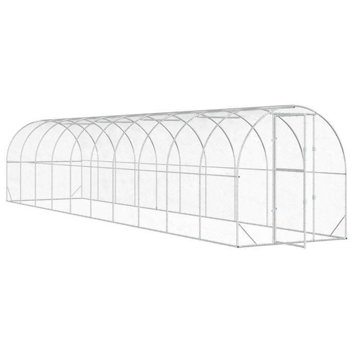 Căsuță pentru pui Argintiu 1000 x 200 x 200 cm Oțel Galvanizat WALTI