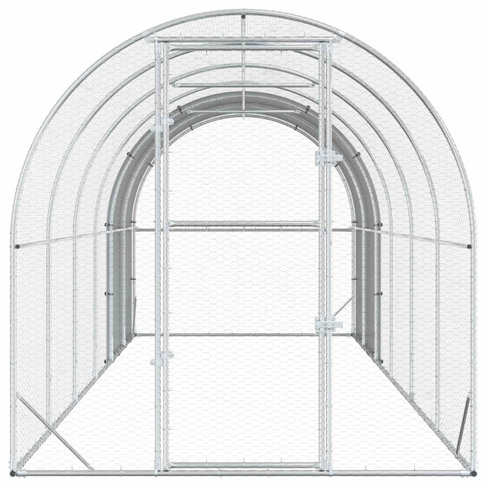 Căsuță pentru pui Argintiu 600 x 200 x 200 cm Oțel Galvanizat WALTI