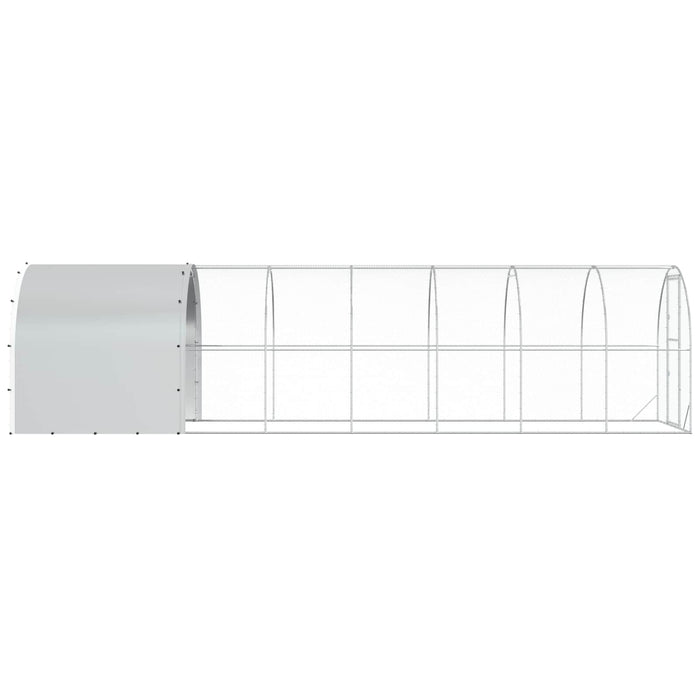Căsuță pentru pui Argintiu 800 x 200 x 200 cm Oțel Galvanizat WALTI