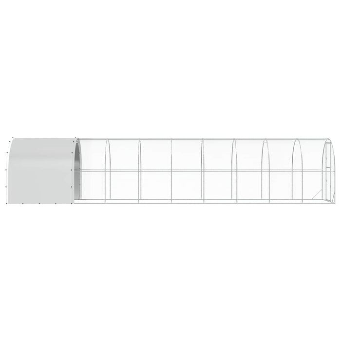 Căsuță pentru pui Argintiu 1000 x 200 x 200 cm Oțel Galvanizat WALTI