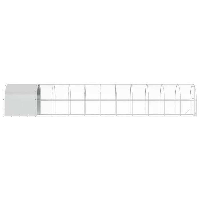 Căsuță pentru pui Argintiu 1200 x 200 x 200 cm Oțel Galvanizat WALTI