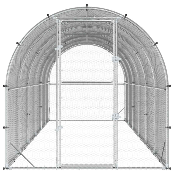 Căsuță pentru pui Argintiu 600 x 200 x 200 cm Oțel Galvanizat WALTI