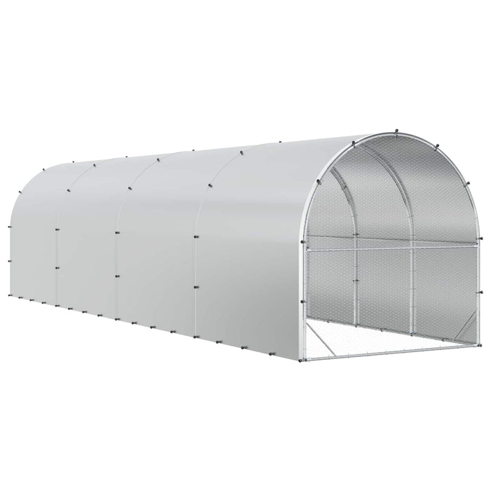 Căsuță pentru pui Argintiu 800 x 200 x 200 cm Oțel Galvanizat WALTI