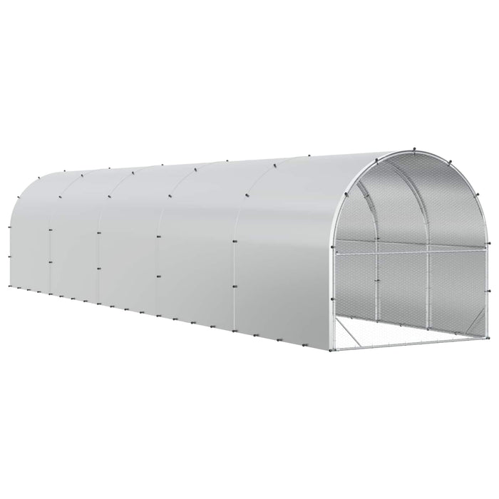 Căsuță pentru pui Argintiu 1000 x 200 x 200 cm Oțel Galvanizat WALTI
