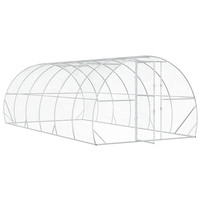Căsuță pentru pui Argintiu 600 x 300 x 200 cm Oțel Galvanizat WALTI