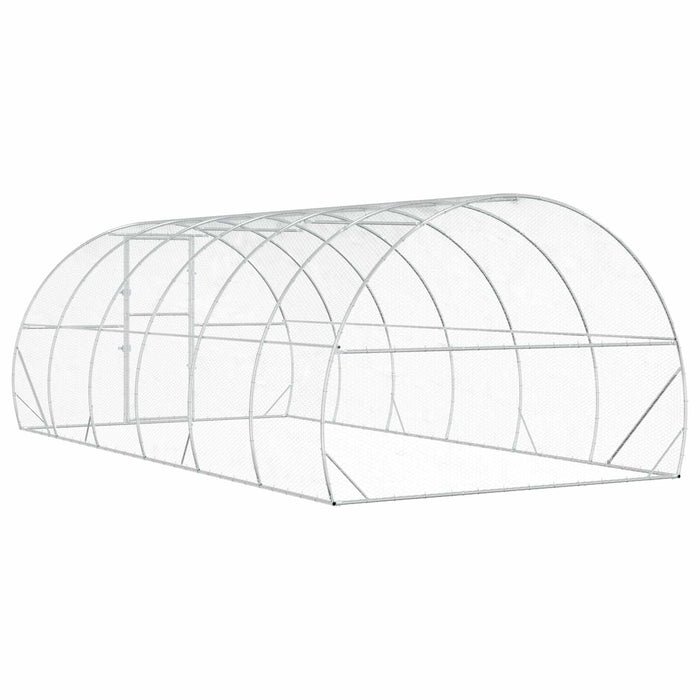 Căsuță pentru pui Argintiu 600 x 300 x 200 cm Oțel Galvanizat WALTI