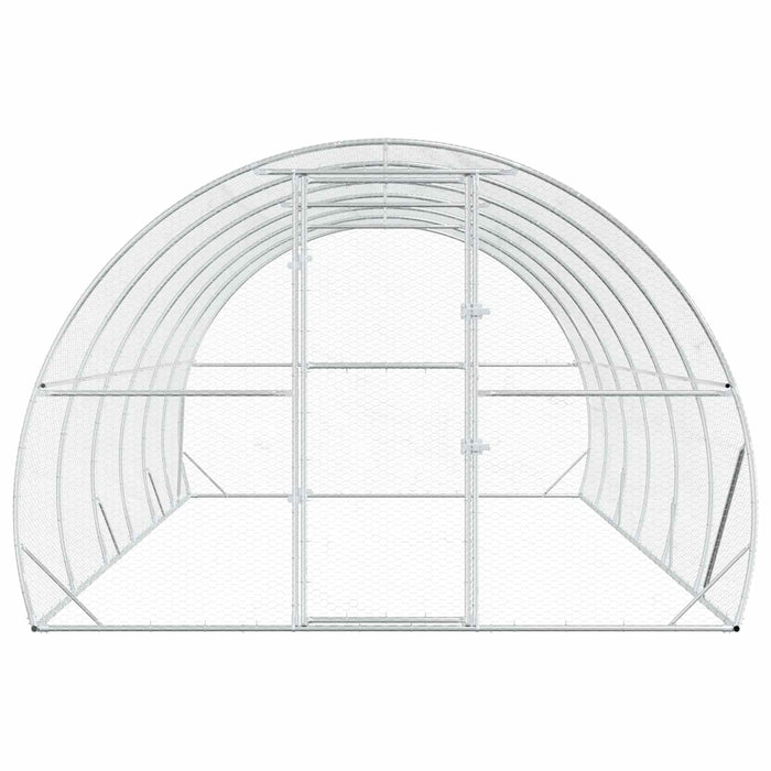 Căsuță pentru pui Argintiu 600 x 300 x 200 cm Oțel Galvanizat WALTI