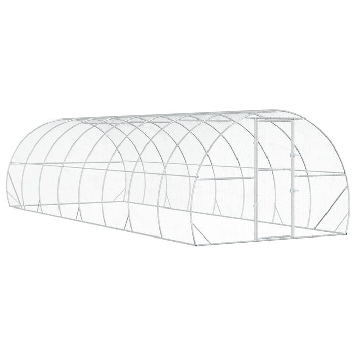 Căsuță pentru pui Argintiu 800 x 300 x 200 cm Oțel Galvanizat WALTI