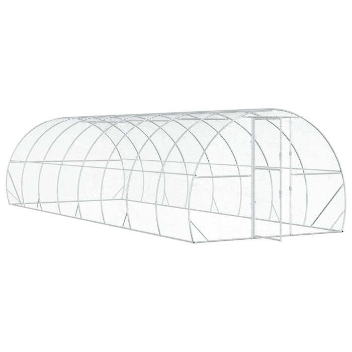 Căsuță pentru pui Argintiu 800 x 300 x 200 cm Oțel Galvanizat WALTI