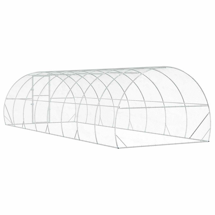 Căsuță pentru pui Argintiu 800 x 300 x 200 cm Oțel Galvanizat WALTI