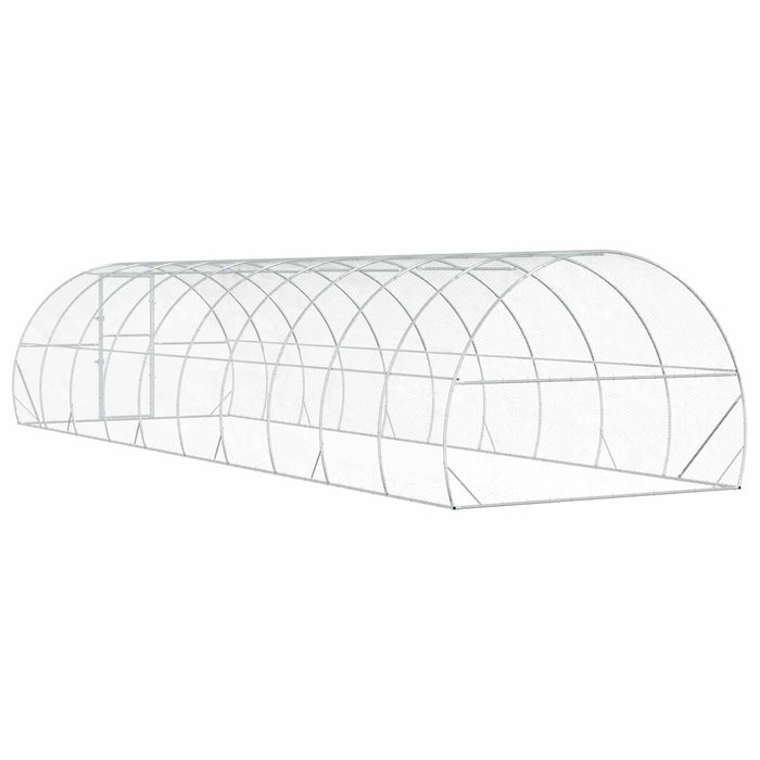 Căsuță pentru pui Argintiu 1000 x 300 x 200 cm Oțel Galvanizat WALTI