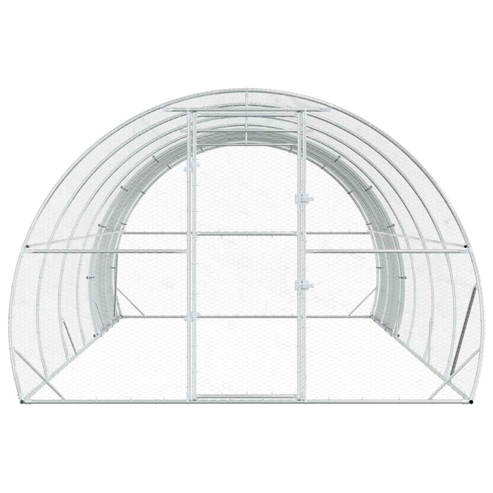 Căsuță pentru pui Argintiu 600 x 300 x 200 cm Oțel Galvanizat WALTI