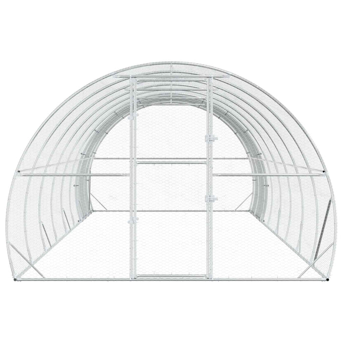 Căsuță pentru pui Argintiu 800 x 300 x 200 cm Oțel Galvanizat WALTI
