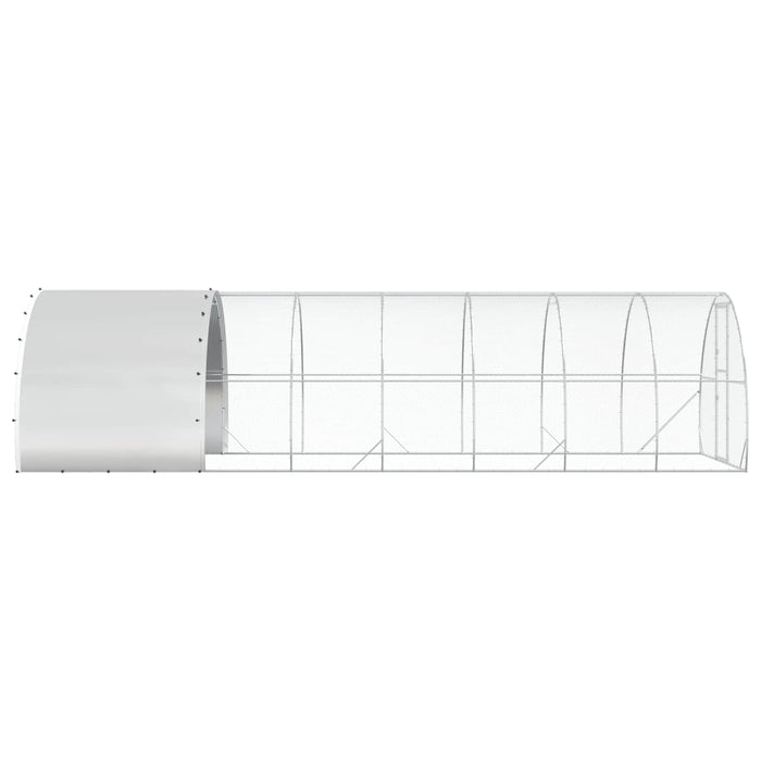 Căsuță pentru pui Argintiu 800 x 300 x 200 cm Oțel Galvanizat WALTI