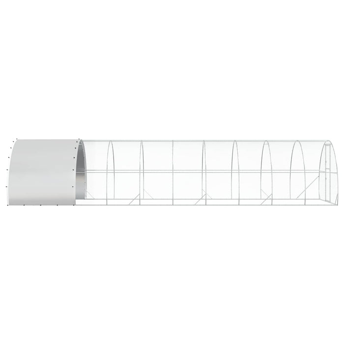 Căsuță pentru pui Argintiu 1000 x 300 x 200 cm Oțel Galvanizat WALTI